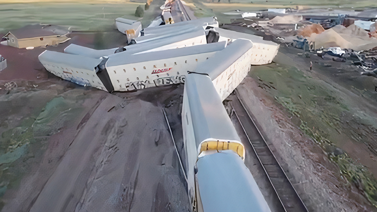 รถไฟขนส่งรถยนต์ตกราง 23 ตู้ในสหรัฐฯ เร่งสอบสวนหาสาเหตุ