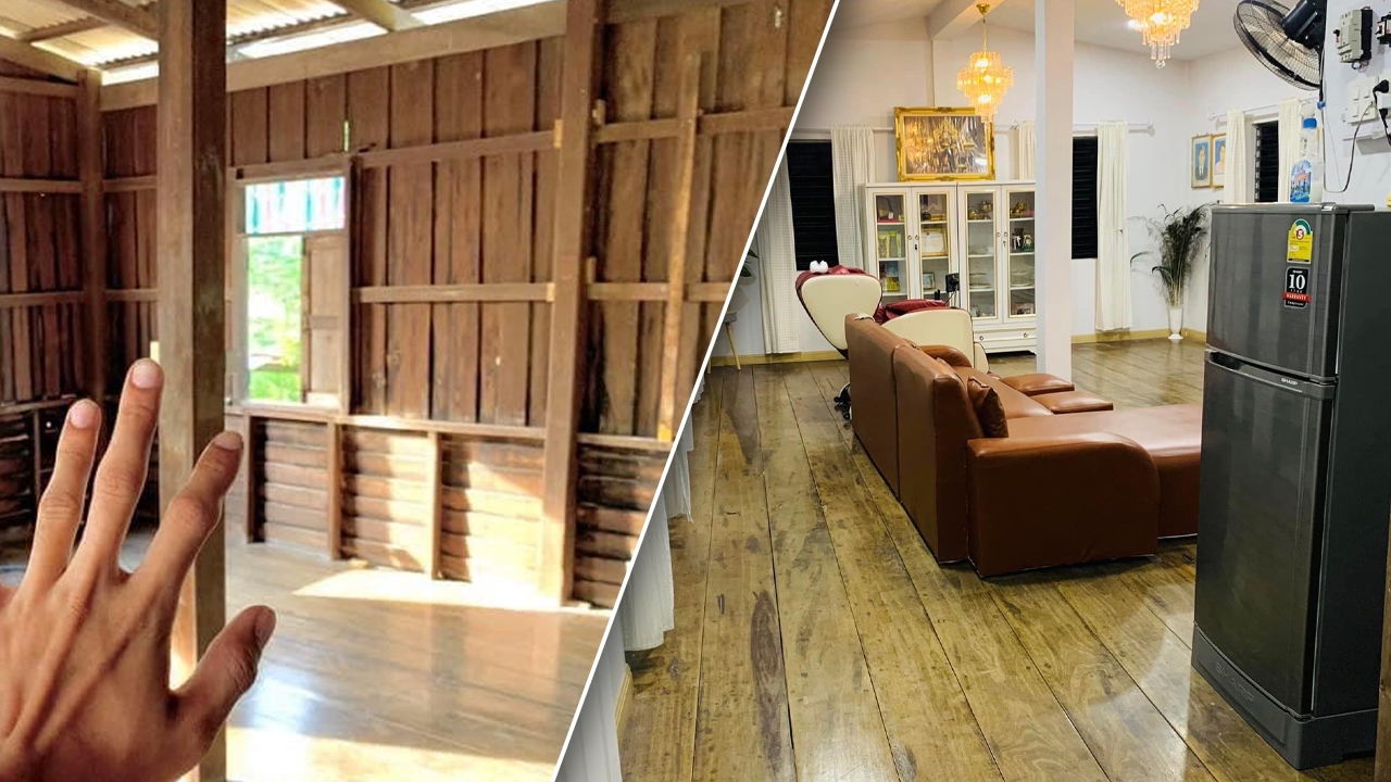 หนุ่มเนรมิต บ้านไม้อายุ 70 ปี ที่ปู่ทิ้งไว้ ให้กลายเป็นบ้านใหม่แสนน่าอยู่