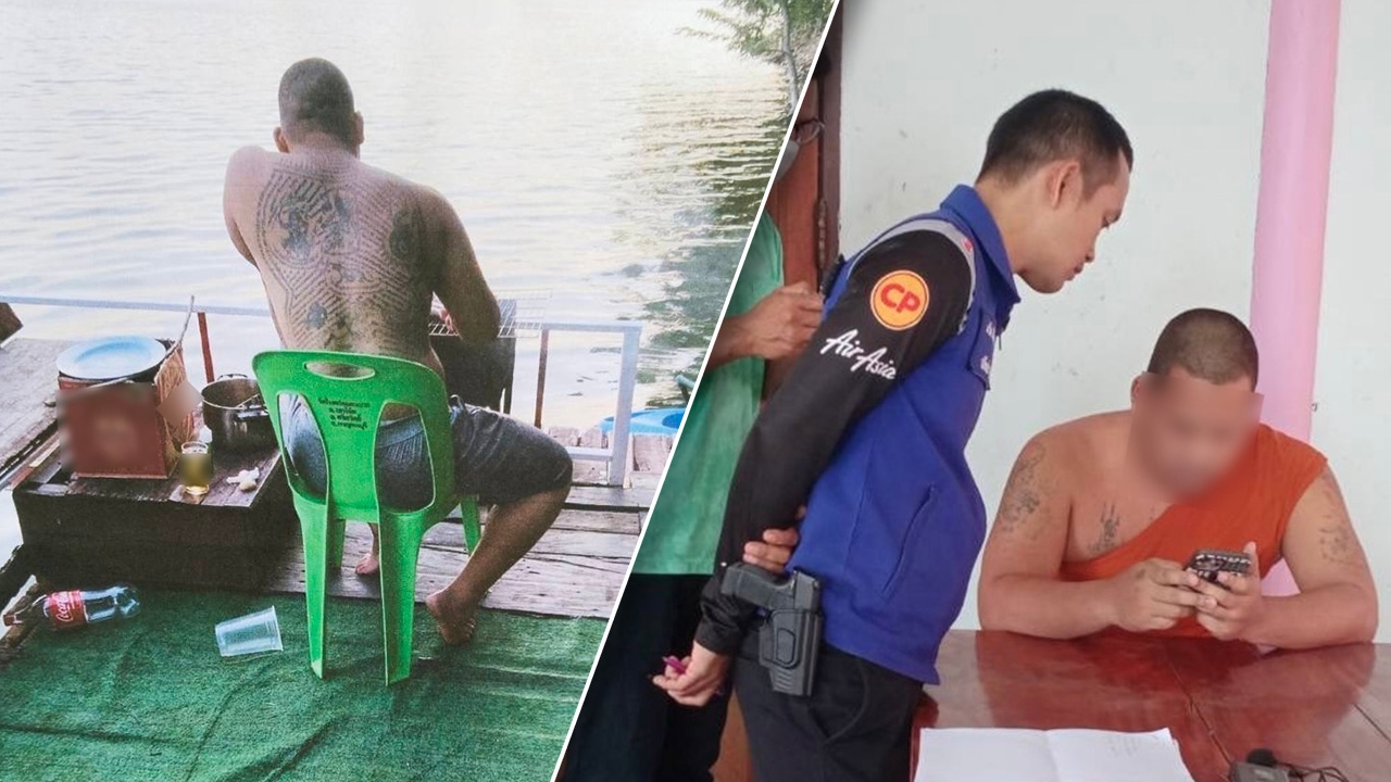 บุกวัดตรวจสอบ หลวงพี่โซดา เจ้าอาวาสสลัดจีวร-ใส่กางเกง แคมปิ้งริมน้ำ