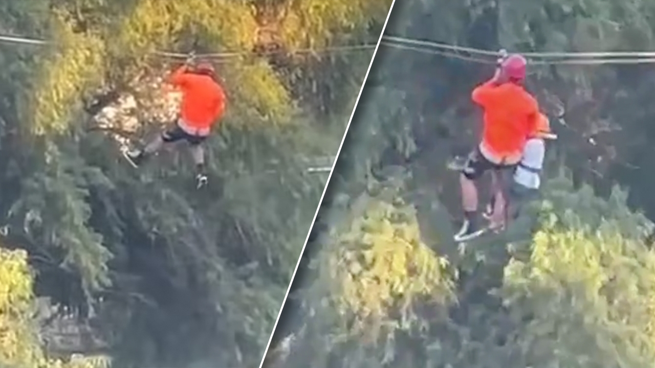 นาทีระทึก ด.ช. 6 ขวบ ร่วงตกจากซิปไลน์ ที่สวนสนุกในเม็กซิโก (คลิป)