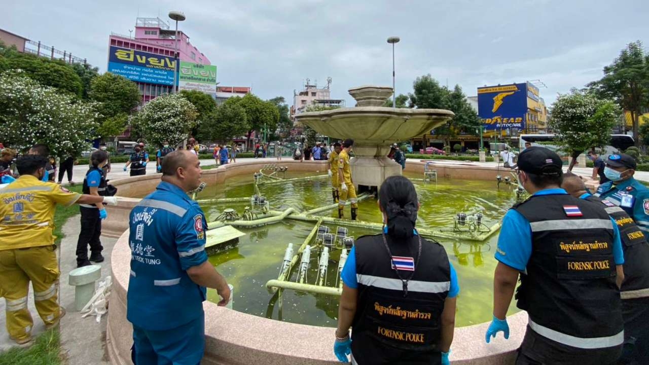 พบศพชายนิรนาม ลอยอืดในบ่อน้ำพุวงเวียน 22 คาดตายมาแล้ว 3 วัน