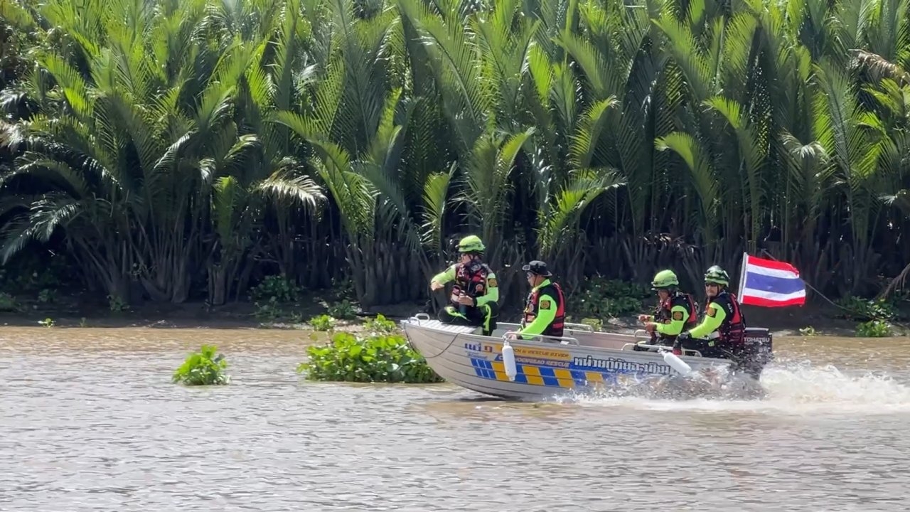 สามีเข่าทรุดพบร่างภรรยา ดิ่งแม่น้ำบางปะกงแล้ว หลังครบ 24 ชั่วโมง ศพจะลอยน้ำ