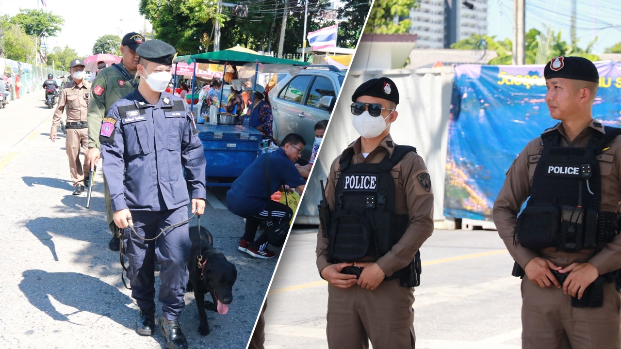 K9 ตรวจป้องกันวัตถุต้องสงสัยรอบรัฐสภา ด้อมส้มแห่ติดป้ายสนับสนุน "พิธา"