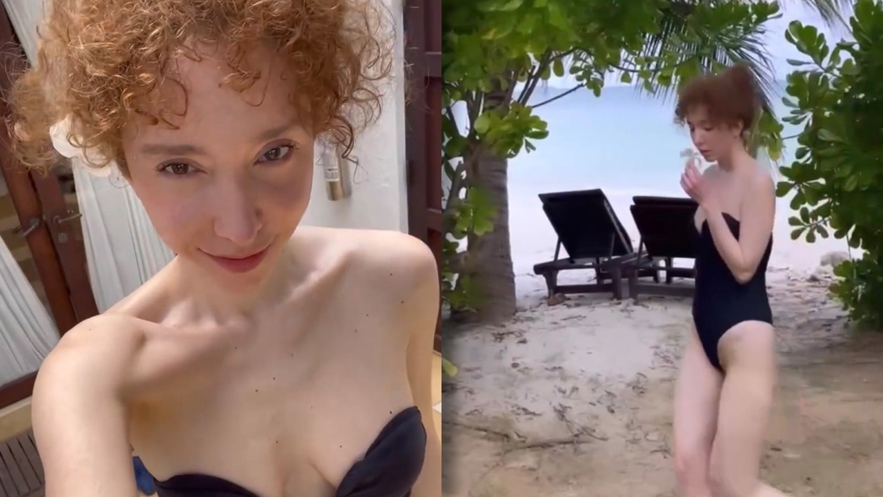 คลาวเดีย อวดความแซ่บในวัย 43 ใส่ชุดว่ายน้ำเห็นแล้วูบวาบมากแม่ (คลิป)