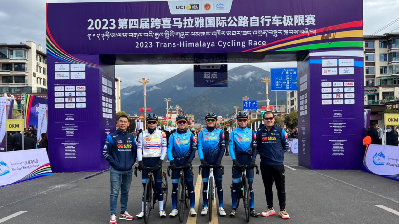 “泰国陆地自行车队”首次亮相中国跨喜马拉雅自行车赛