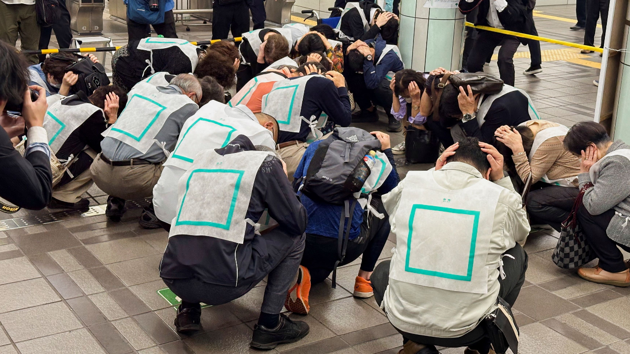 โตเกียวซ้อมอพยพหนีขีปนาวุธครั้งแรก รับมือเกาหลีเหนือทดสอบยิงมิสไซล์ถี่