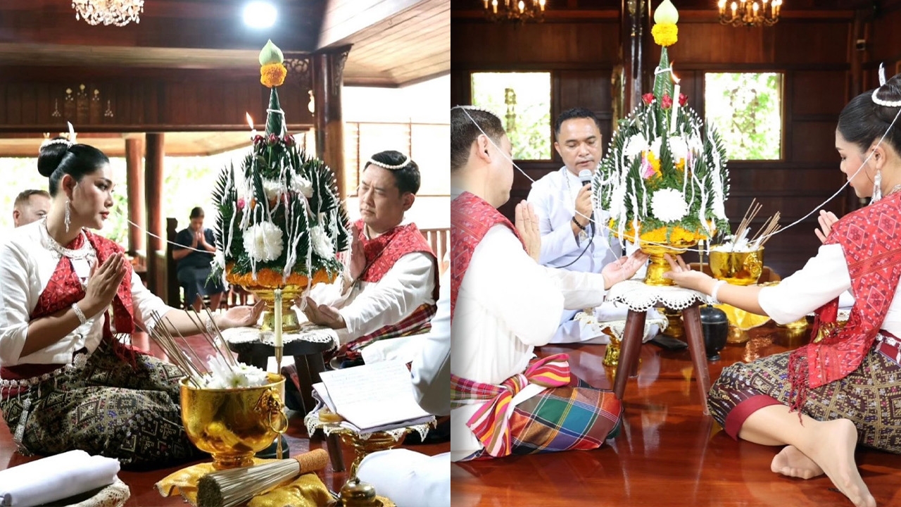 ชื่นมื่น เบลล์ ควงสามีญี่ปุ่น เข้าพิธีสำคัญของคนอีสาน เริ่มชีวิตคู่อีกครั้ง