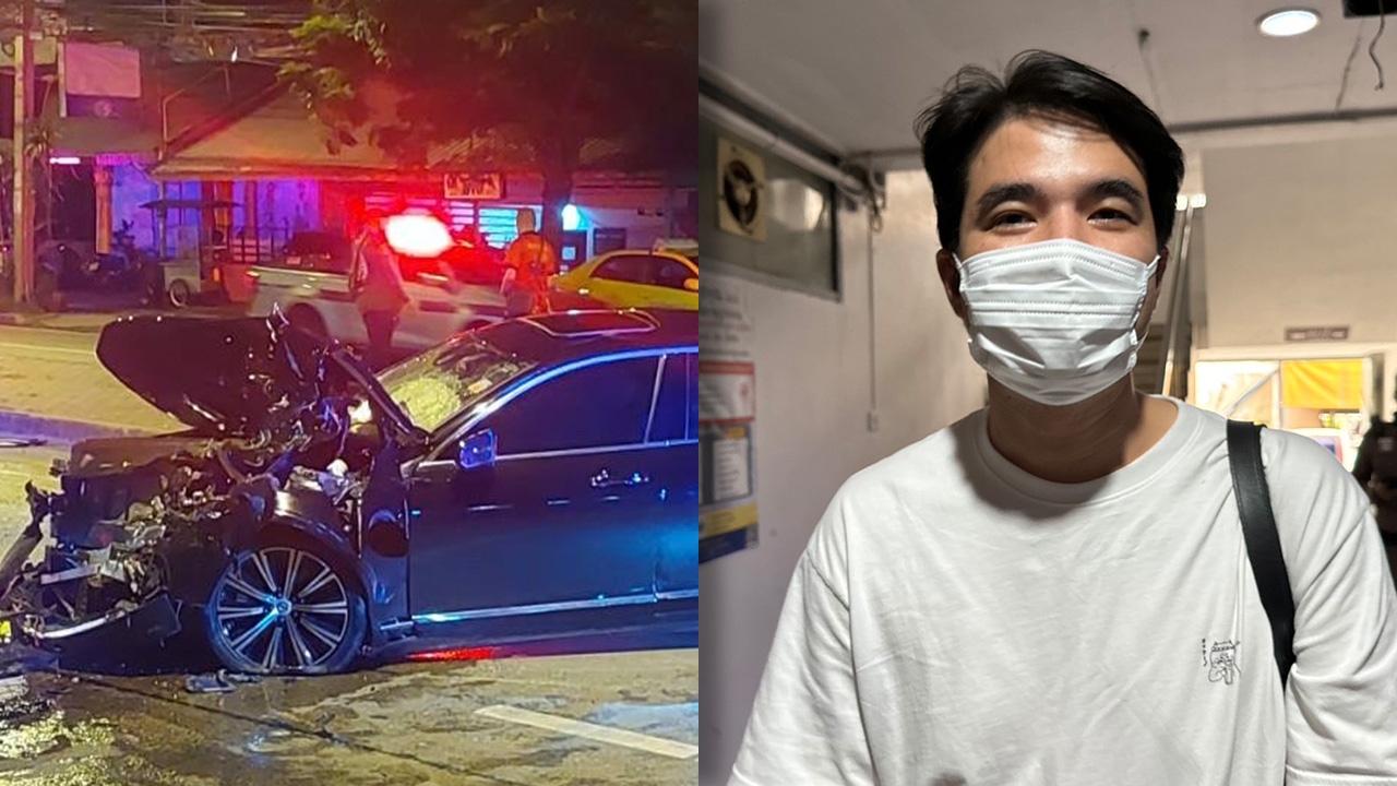 ว่าน ธนกฤต ขับรถชนท้ายรถเก็บขยะ มีคนบาดเจ็บ 2 ราย ล่าสุดเข้าพบตำรวจแล้ว