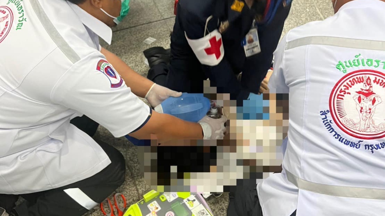 ชื่นชมหนุ่ม รปภ. ช่วยทีมแพทย์ CPR ผู้ป่วยหมดสติ จน "หัวใจ" กลับมาเต้นอีกครั้ง