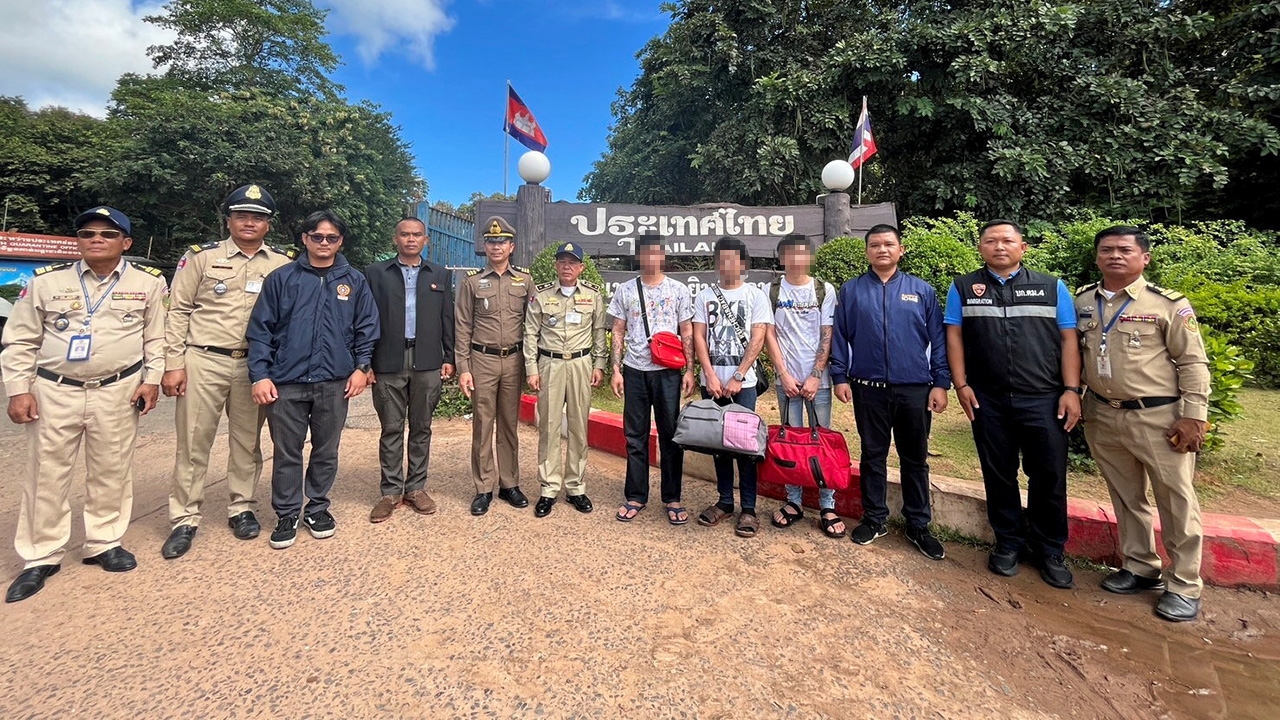 รับ 3 แก๊งคอลเซ็นเตอร์ เขมรจับให้ อ้างอยู่แบงก์ หลอกคนไทย