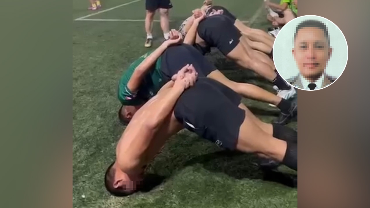 รอง ผกก.สืบ แจงคลิปหัวปักพื้น ยันไม่ได้สั่ง แค่บ่นระบาย เล่นบอลเอาเป็นเอาตาย