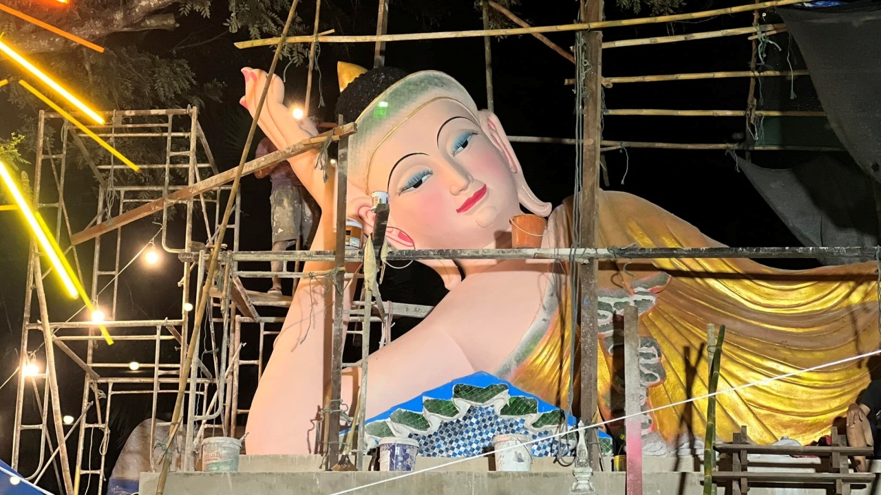 เผยที่มาภาพไวรัล "พระเจ้าตาหวาน" วัดม่วงเจริญราษฎร์ ได้แนวคิดจากศิลปะแบบพม่า