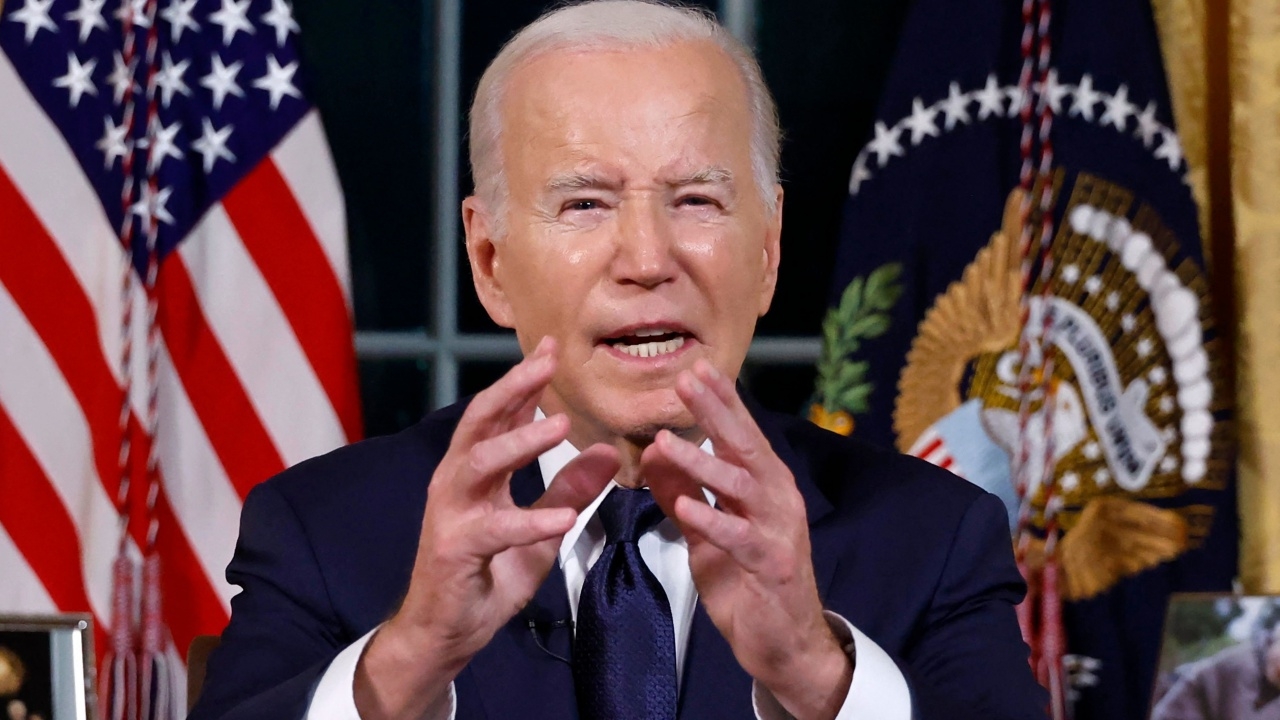 ไบเดนประกาศกร้าวจะไม่ยอมให้ฮามาส-ปูตินชนะ