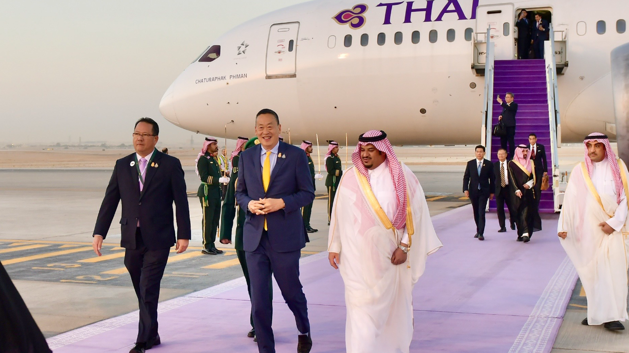"นายกฯ เศรษฐา" ถึง ซาอุดีอาระเบีย ร่วมประชุม ASEAN-GCC Summit ครั้งที่ 1