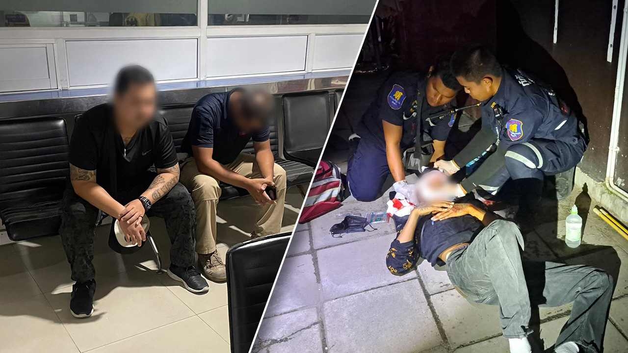 การ์ดคุมร้านพัทยา ลากคนงานเขมรกระทืบเละ อ้างเบิ้ลเครื่องรถใส่ 