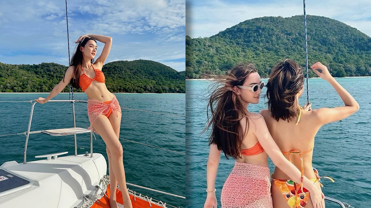 เดียร์น่า ร่วมทริปทะเลกับ ลิซ่า BLACKPINK อวดหุ่นสวยสับในชุดบิกินี