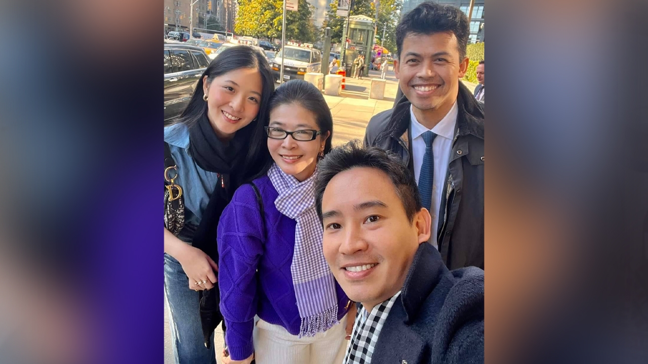 “หญิงหน่อย” บังเอิญเจอ “พิธา” ที่ New York มอบผ้าขาวม้าไว้ให้กันหนาว