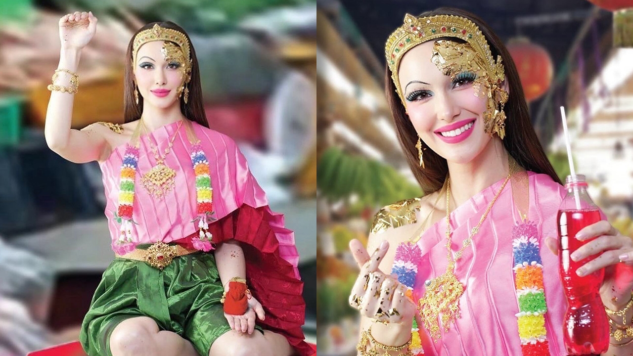 แจ็คกี้ แปลงโฉมเป็นนางกวักถือน้ำแดง ชาวเน็ตแห่แซวขอหวยได้ไหม (คลิป)