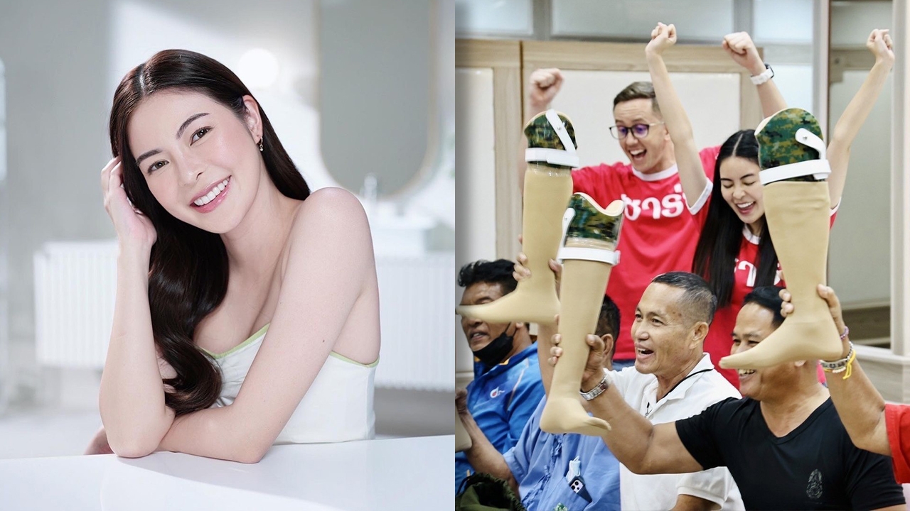 สวยใจบุญ เอวา ปวรวรรณ ทายาทเศรษฐี ควักเงินล้านสร้างขาเทียม ให้ทหารผ่านศึก