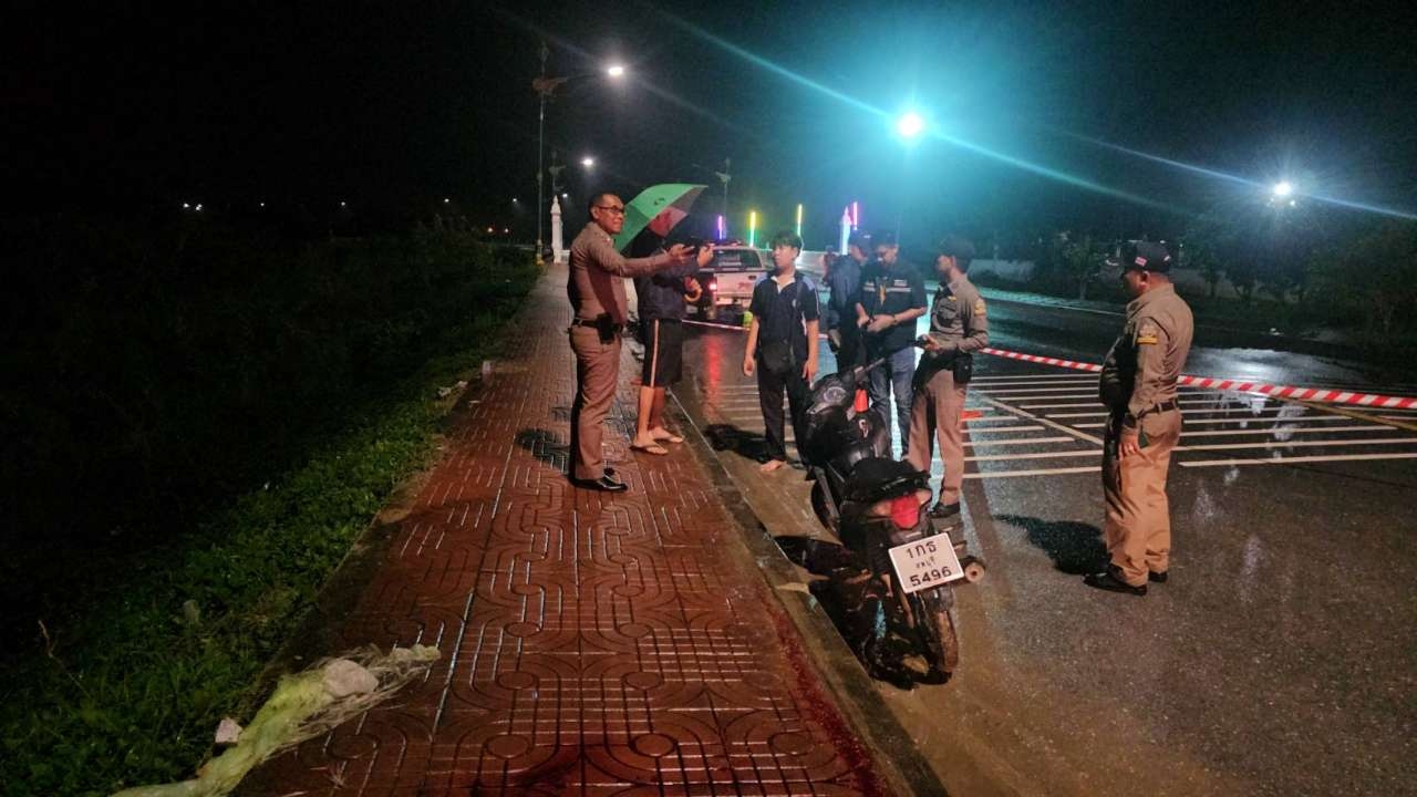 โจ๋เมืองคอนดุ ซิ่งจยย.ประกบยิงหัวอริดับคาถนน แค้นถูกปาระเบิดปิงปองใส่