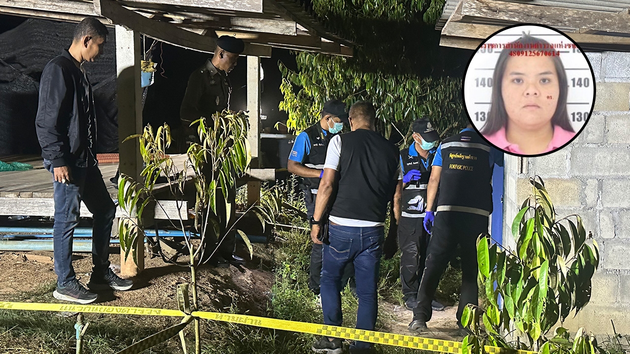 ลูกสาวเจ้าของสวนทุเรียน ถูกยิงดับปริศนาคาสวน น้าเขยบาดเจ็บ
