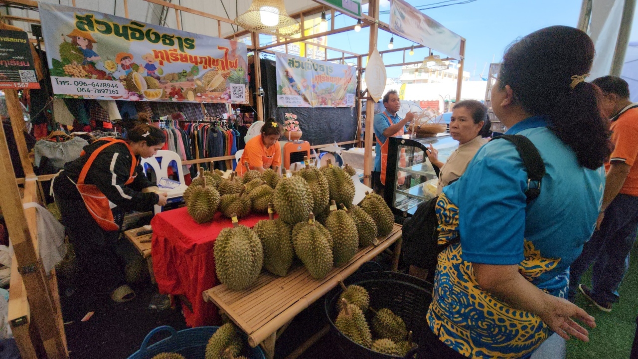 เปิดแล้วเทศกาลทุเรียนภูเขาไฟ GI ศรีสะเกษ มีขายกว่า 200 ร้านค้า จัดถึง 18 มิ.ย.