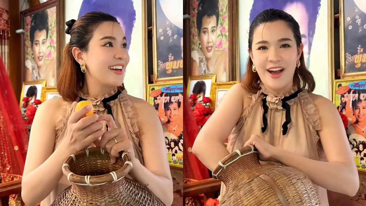 ขนลุก เปาวลี อุ้มท้อง 6 เดือน ร้องเพลงถวายแม่ผึ้ง ล้วงไหโชว์ "เลขเด็ด" งวดนี้ 