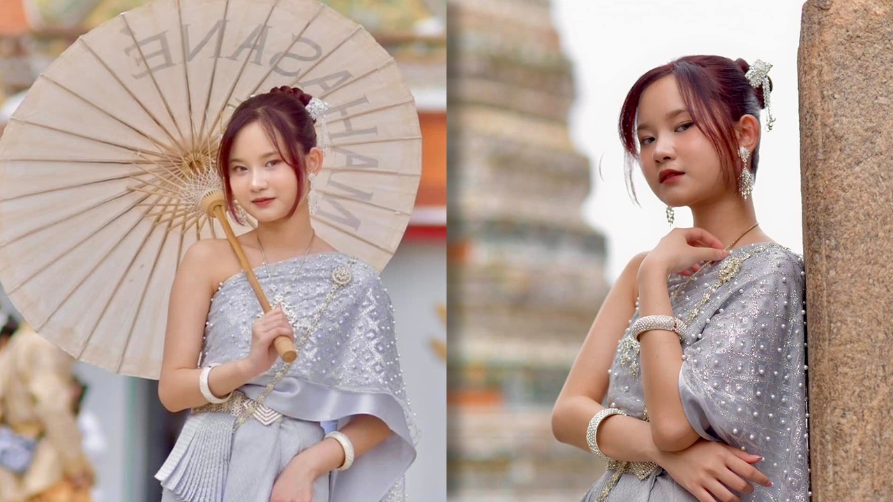 ลูกสาวตลกดัง แปลงโฉมจัดเต็มใส่ชุดไทยถ่ายรูปที่วัดอรุณฯ สวยหวานน่ามอง