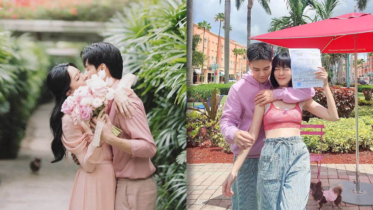 พระเอกดังเผยข่าวดี ควงภรรยาจดทะเบียนสมรสที่อเมริกา แฟนๆ แห่ยินดีแน่น