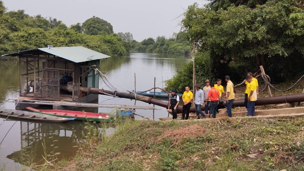 กรมชลฯ ชูสถานีสูบน้ำด้วยไฟฟ้าฯ ช่วยเหลือเกษตรกรยโสธร ลดต้นทุน เพิ่มผลผลิตนาปรัง