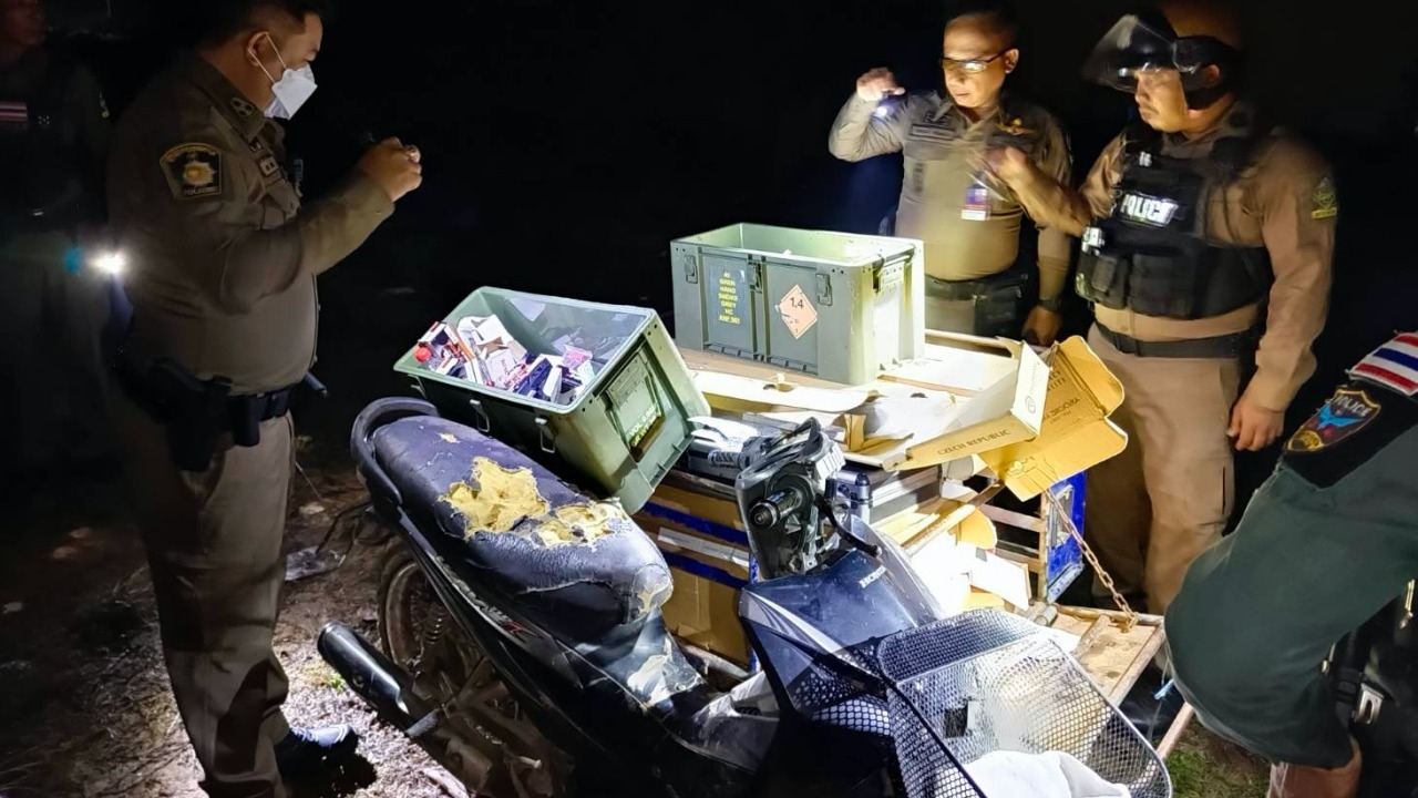 จับ 5 คนแก๊งแสบหาดใหญ่ งัดร้านปืนลัก 37 กระบอก ใช้ซาเล้งขน