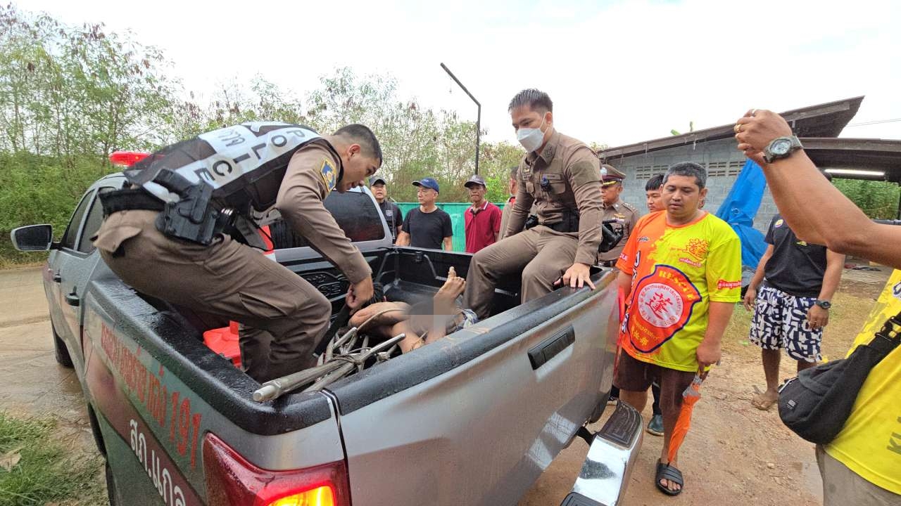 หนุ่มหลอนยาเพี้ยน จับลูกชายเพื่อน 1 ขวบ โยนบ่อกุ้งจมน้ำตายอนาถ