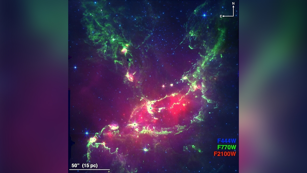 NASA’s James Webb Telescope Discovers Young Stellar Objects in NGC 346 Cluster