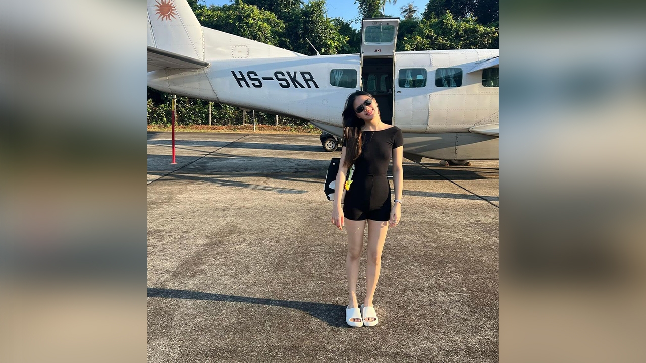 ชีวิตดี๊ดีจนน่าอิจฉา นางเอกร้อยล้าน นั่งเครื่องบินส่วนตัวเที่ยวเกาะกูด