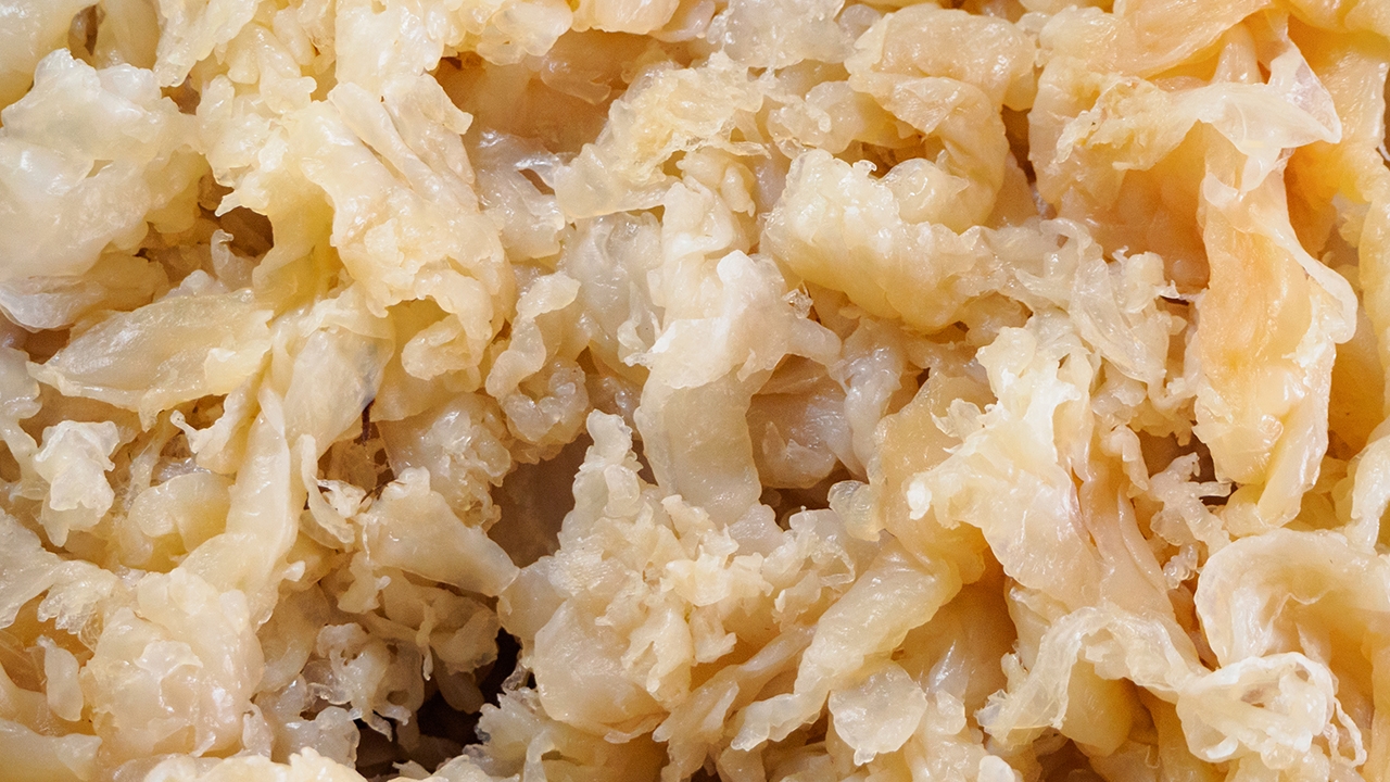 แมงกะพรุนสดกับฟอร์มาลดีไฮด์