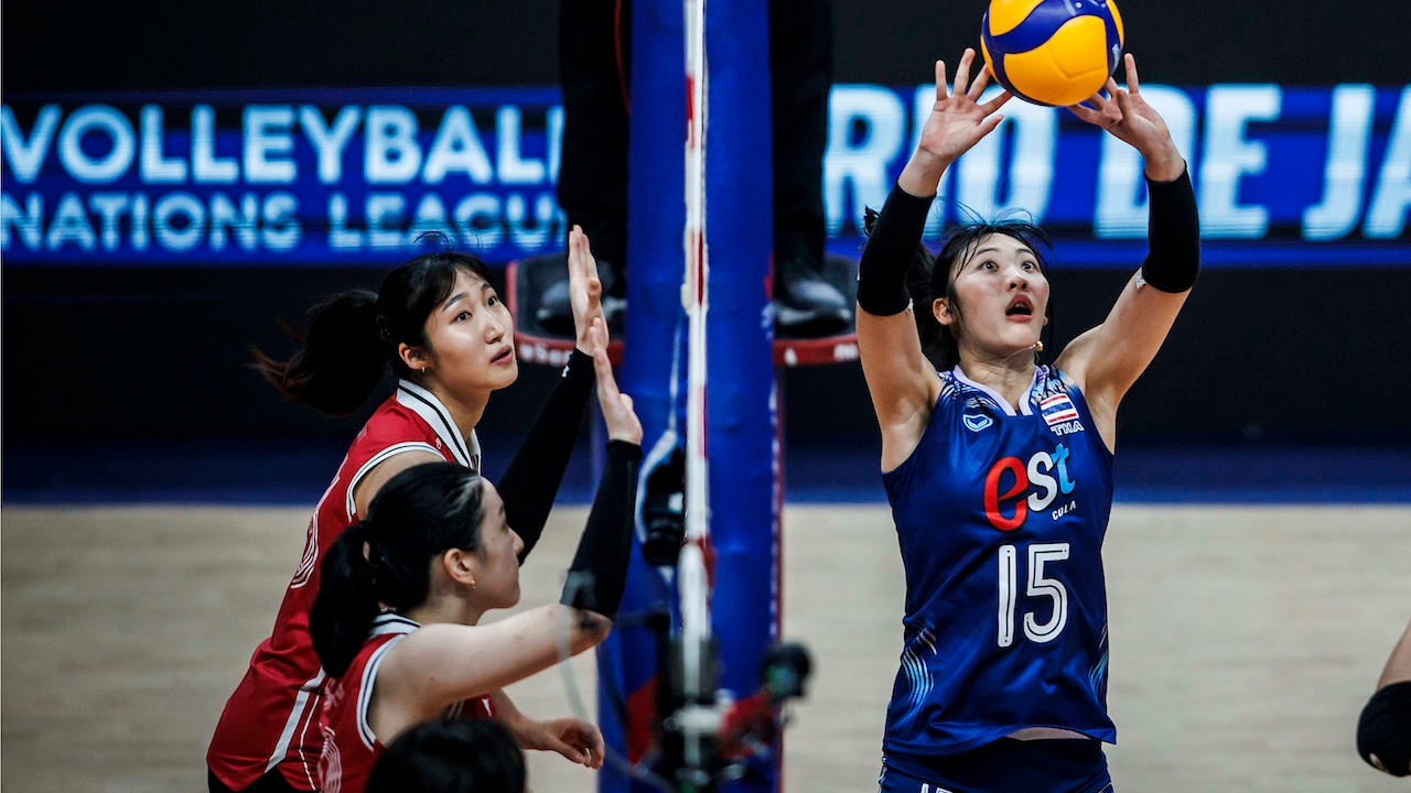ต้านไม่ไหว "วอลเลย์บอลหญิงไทย" แพ้ "เกาหลีใต้" ส่งท้าย VNL 2024 สนามแรก