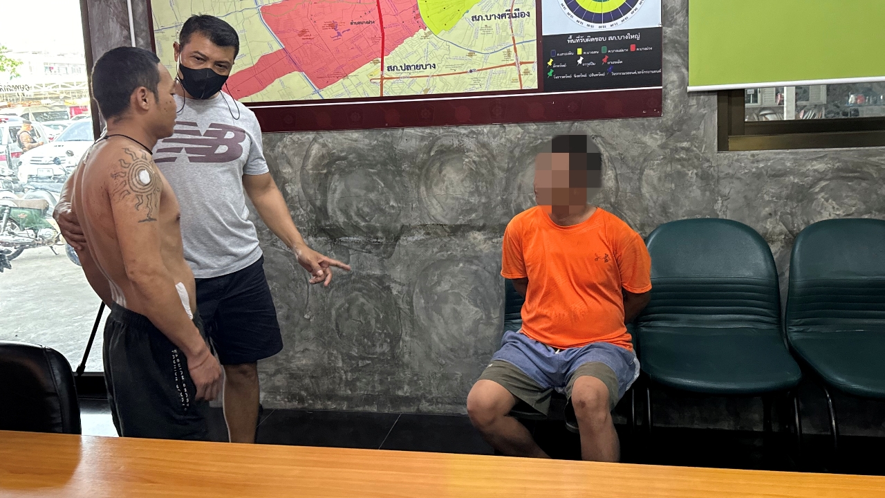 รวบทันควัน พม่าเมาโหด แทงเพื่อนร่วมชาติด้วยขวดปากฉลาม ตาย 1 เจ็บ 1