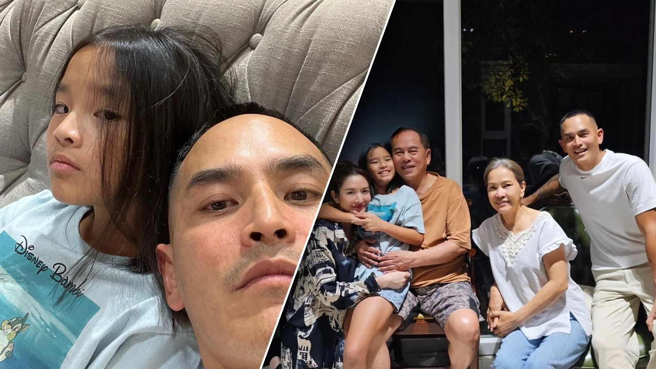 สงกรานต์ โพสต์บ้าง ภาพครอบครัวพร้อมหน้า มี แอฟ-น้องปีใหม่ ร่วมเฟรม