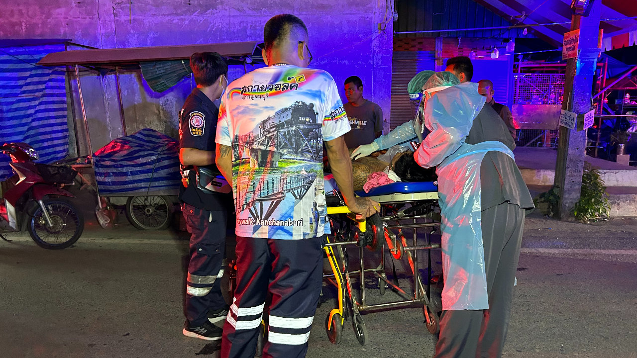 เกือบตาย "2 หนุ่มเขมร" ถูกไล่ฟันคาซอย ย่านบางเสาธง เลือดท่วมสาหัส