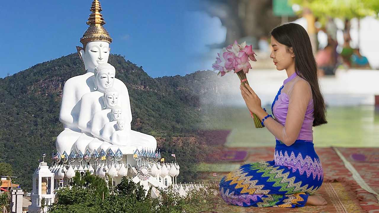 แรงงานเมียนมาสายบุญ ศรัทธาแรง กระเป๋าหนัก นิยมตระเวนเหมารถเที่ยววัดไทย 