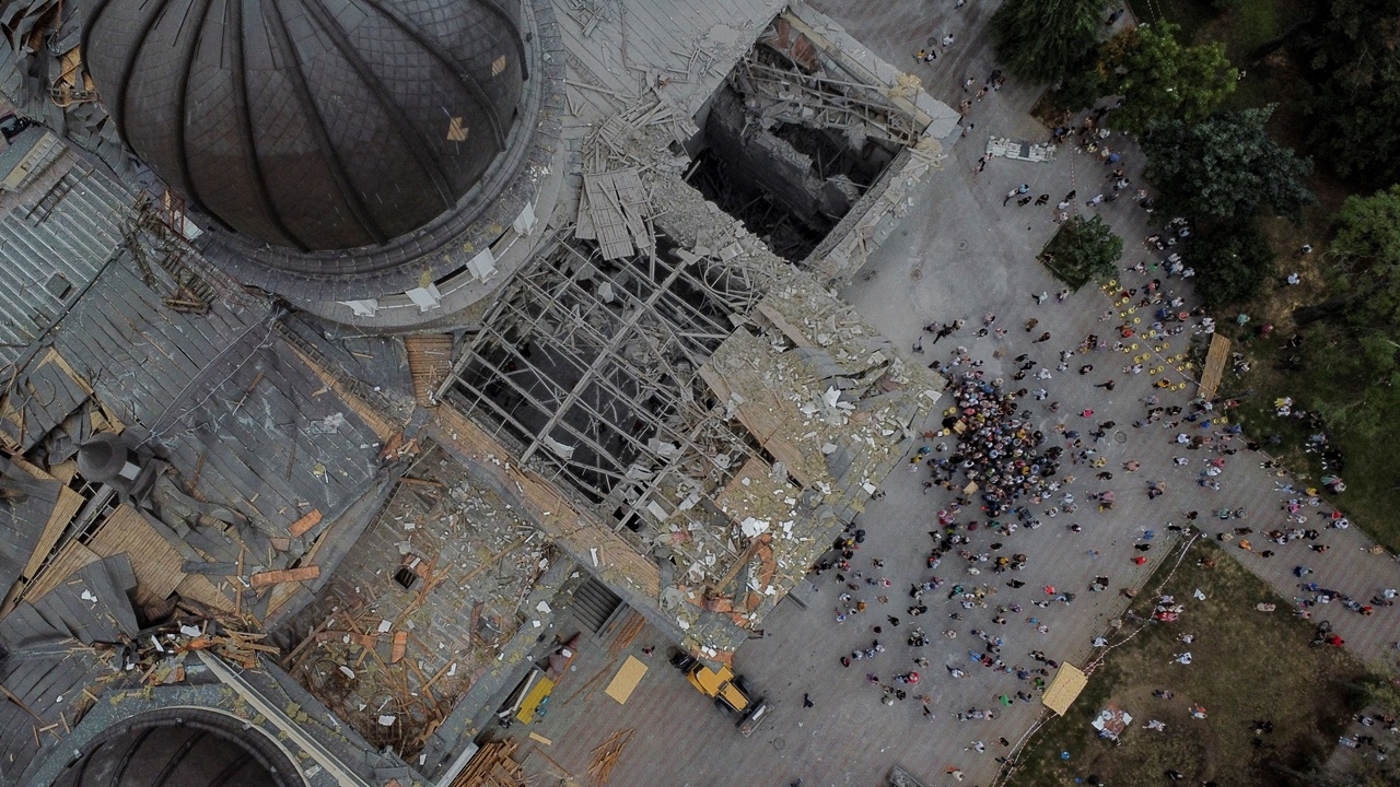 รัสเซียยิงมิสไซล์ถล่มโอเดสซาอีก ดับ 1 เจ็บ 19-โดนโบสถ์เก่าแก่เสียหาย