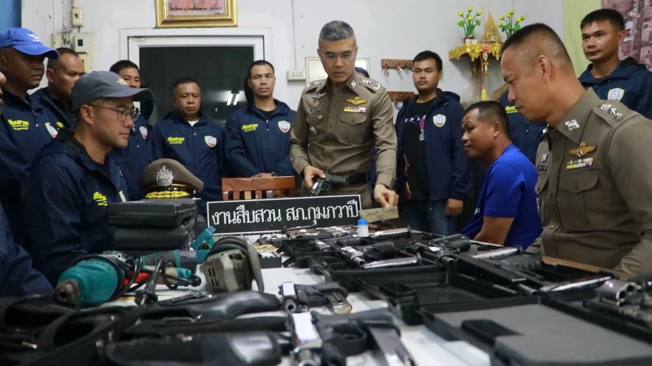 ทลายคลังแสง เอ็ม ห้วยเกิ้ง ดัดแปลงแบลงค์กัน ยิงได้เหมือนของจริง 