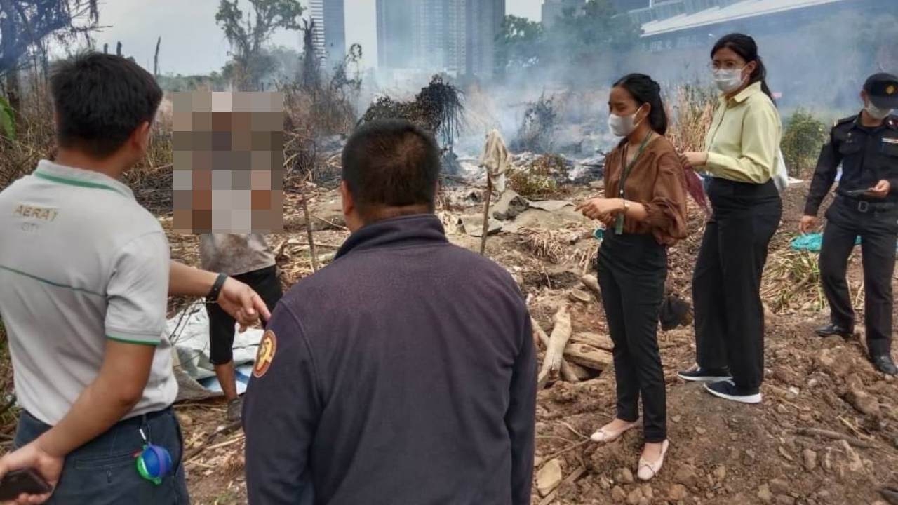 ควันโขมงข้างแอร์พอร์ตลิงก์มักกะสัน เจ้าหน้าที่ตรวจสอบ พบมาจากกลุ่มคนเร่ร่อน