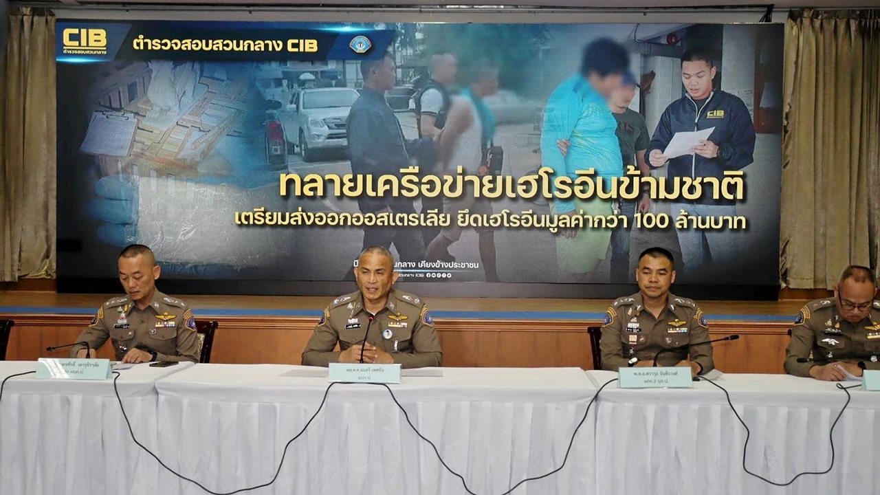 กองปราบจับผงขาว 32 กก. ซุกร่องไม้ลังสินค้า ส่งแดนจิงโจ้มูลค่า 100 ล้านบาท