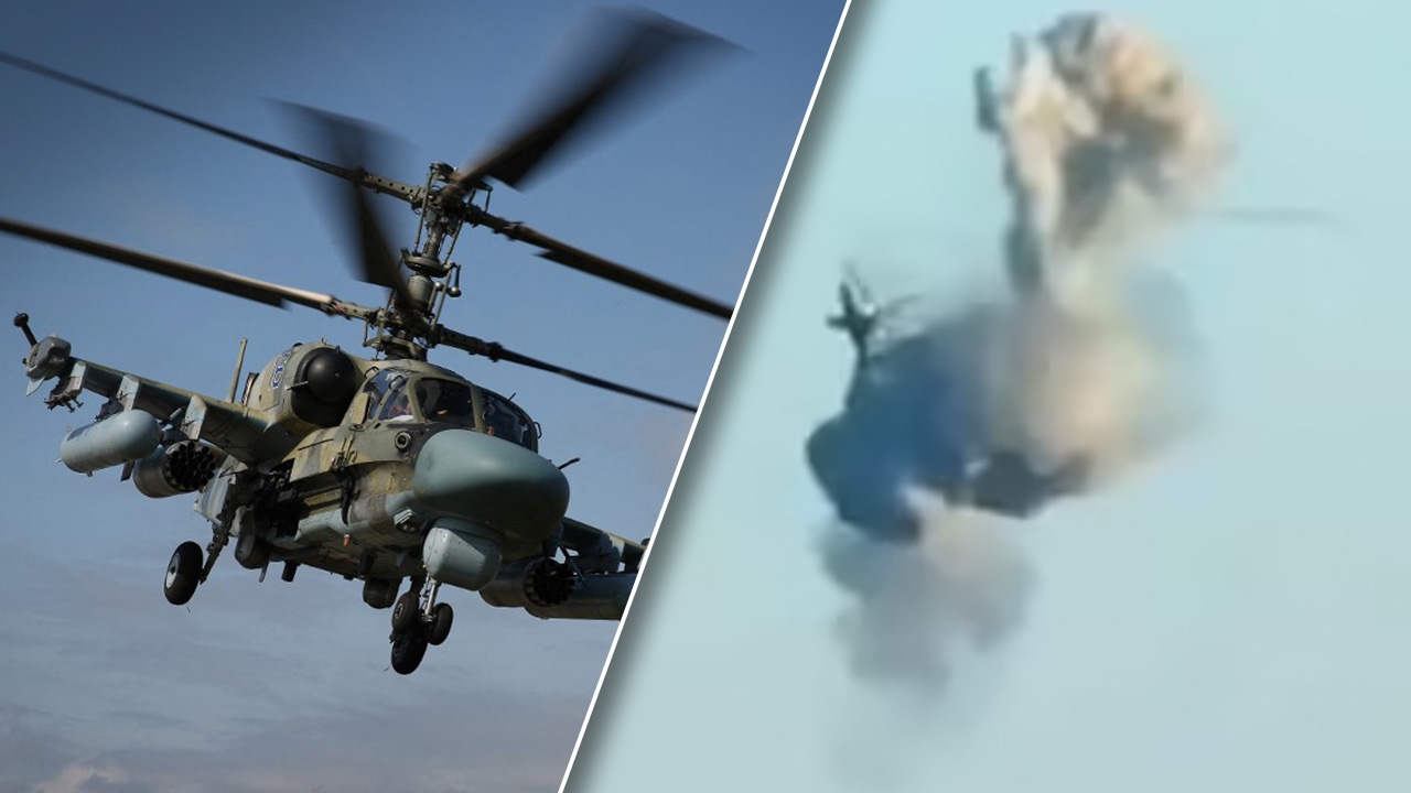 นาทีสยอง ฮ. รัสเซียโดนยูเครนยิงจรวดสอยร่วง  แม่ทัพปูตินดับสลด (คลิป)