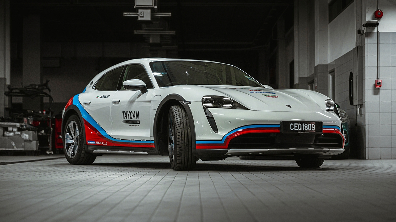 Porsche Taycan 4S Cross Turismo Makes Record-Breaking Journey from Thailand to Singapore