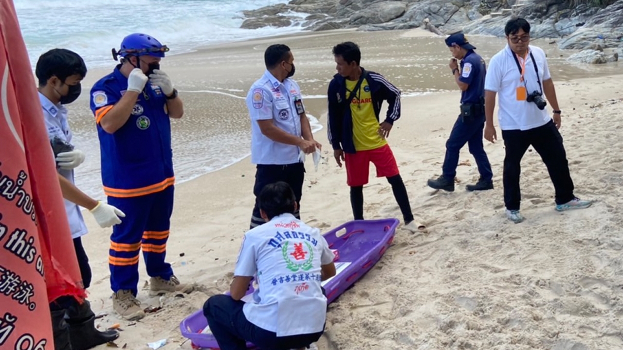 พบศพหนุ่มเซเนกัลแล้ว หลังจมน้ำหาดฟรีดอม 2 วัน ถูกคลื่นซัดลอยมาเกยหาด