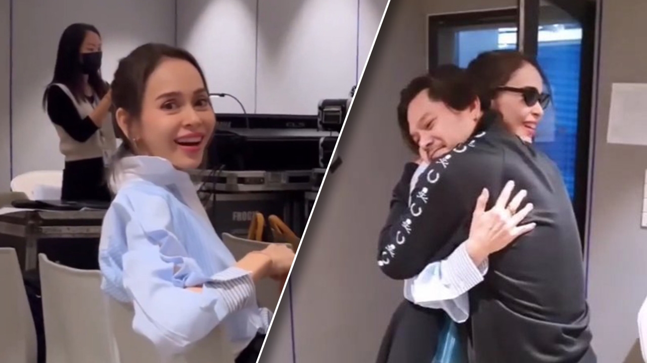 เต๋า-นัท เจอกันอีกครั้งหลังมาซ้อมคอนเสิร์ต โผกอดกันสุดอบอุ่น (คลิป)