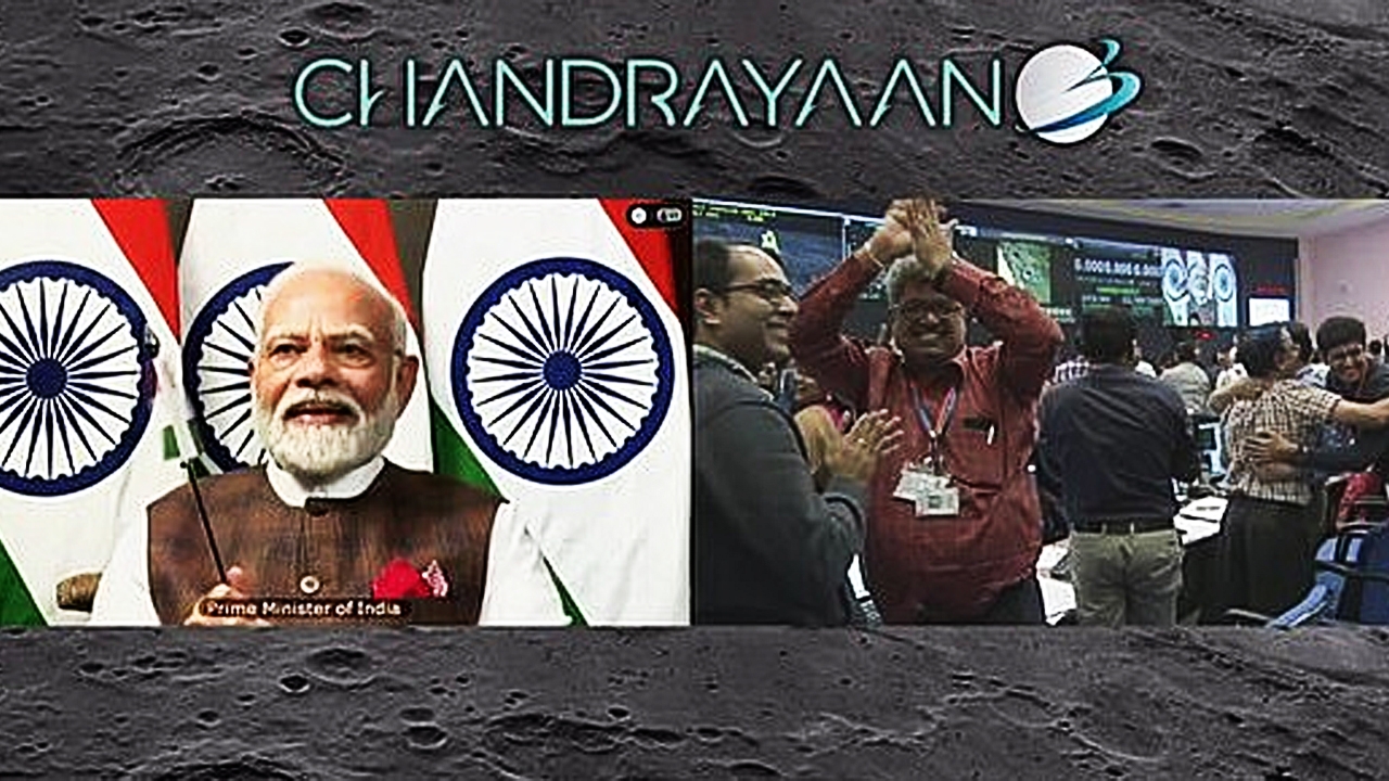 อินเดียเฮทั้งประเทศ ‘จันทรายาน-3’ ลงจอดขั้วใต้ดวงจันทร์สำเร็จ