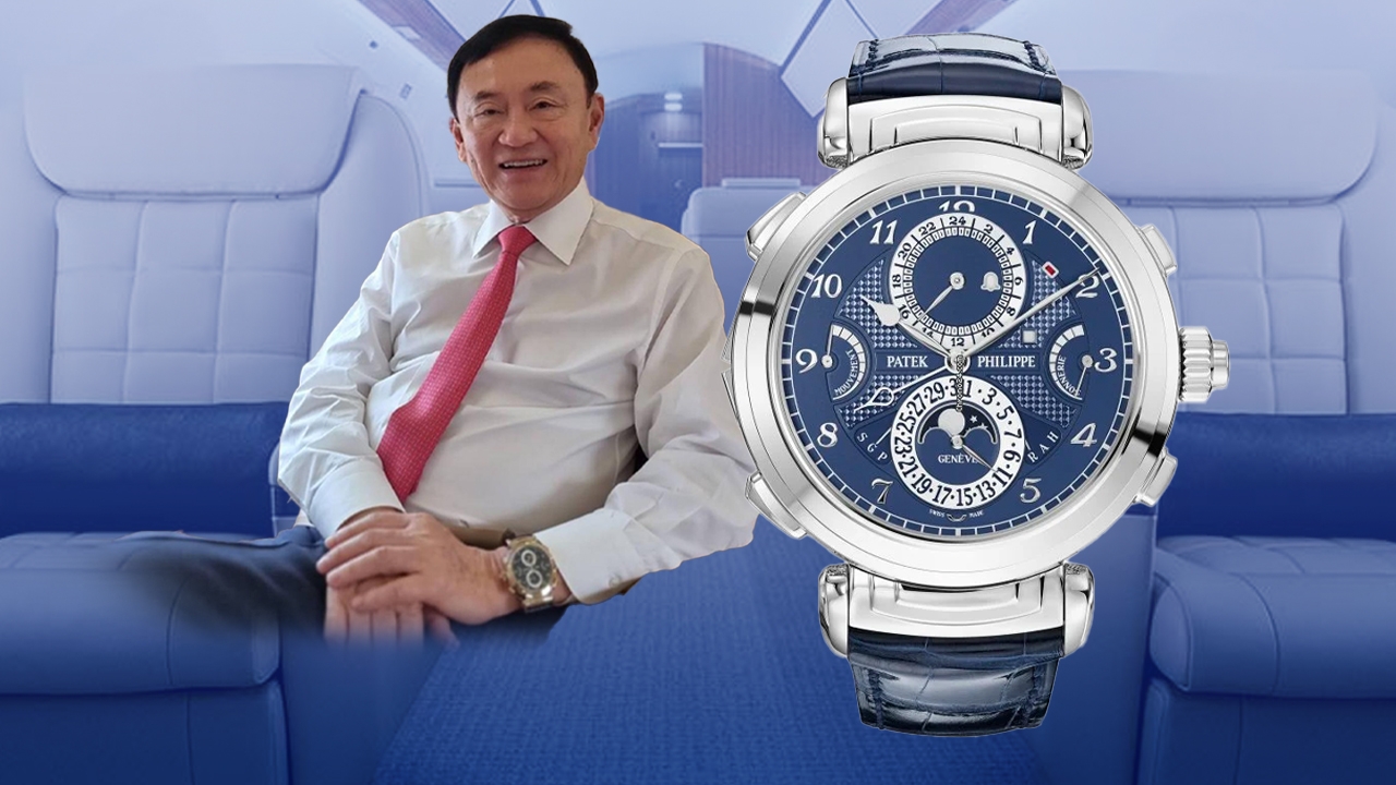 นาฬิกาหรูทักษิณ หลัก 100 ล้าน รุ่นท็อป รวมทุกฟังก์ชัน ใส่บินกลับไทย